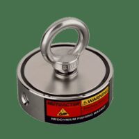 Vismagneet 250 kg x 2. (Neodymium N52) incl dreghaak 3 Vismagneet met een draagkracht van 250 kilo van Neodymium.