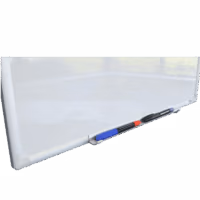 Magnetisch whiteboard 60 x 90 cm 3 Magnetisch whiteboard met een legplank voor whiteboard attributen en accessoires