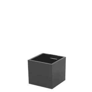 Magnetische (planten) pot 'Cube' 4cm van KalaMitica - meerdere kleuren 4 Magnetische plantenpot 4mm in de kleur gunmetal van het merk KalaMitica