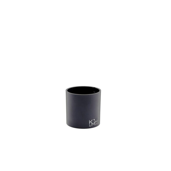 Magneet bakje met de vorm van een cilinder van 6cm doorsnede in de grijze kleur gunmetal