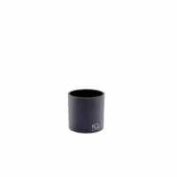 Magneet bakje met de vorm van een cilinder van 6cm doorsnede in de grijze kleur gunmetal