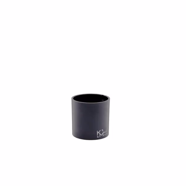 Magneet bakje met de vorm van een cilinder van 6cm doorsnede in de grijze kleur gunmetal
