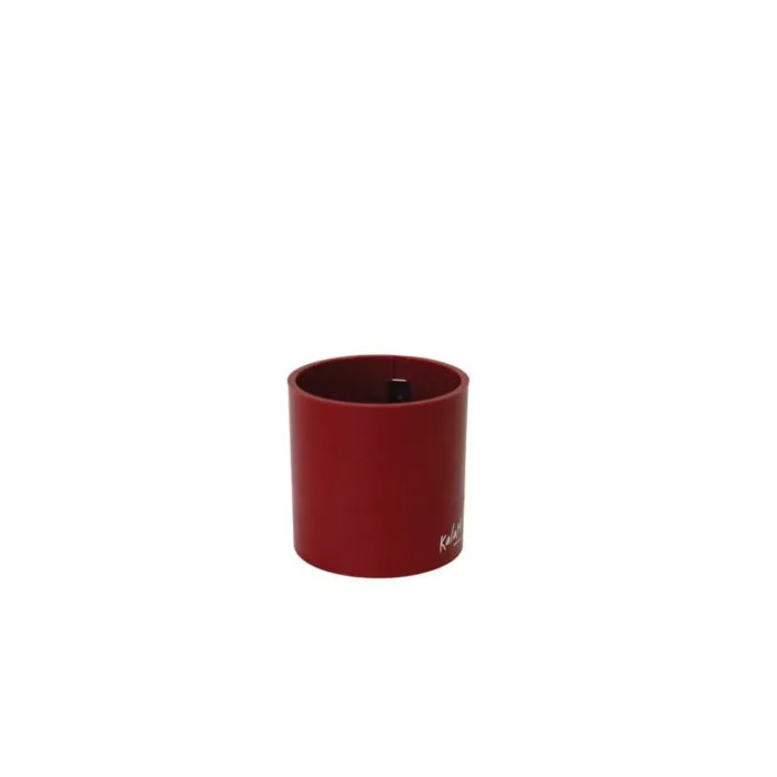 Magneet bakje in cilindervorm van 6cm doorsnede in het rood