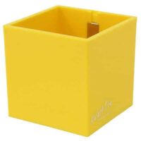 Magnetische (planten) pot 'Cube' 9cm van KalaMitica - meerdere kleuren 10 Magnetisch bakje 9 cm geel