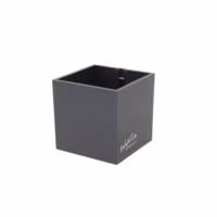 Magnetische (planten) pot 'Cube' 9cm van KalaMitica - meerdere kleuren 8 Magnetische planten pot van 9cm van het merk KalaMitica in de kleur Gunmetal