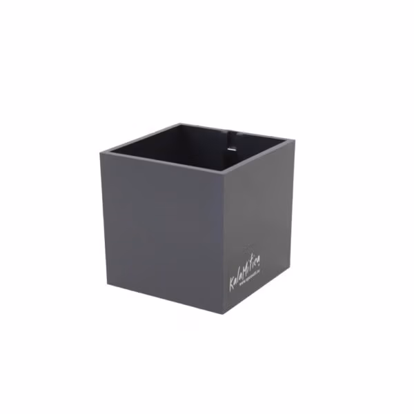 Magnetische planten pot van 9cm van het merk KalaMitica in de kleur Gunmetal