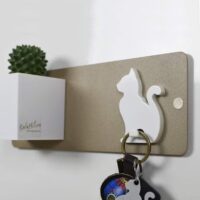 Klein Magneetbord (9x24 cm) wit, beige, zilvergrijs en zwart 5 Klein magneetbord van KalaMitica 9x24cm beige