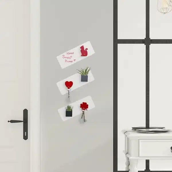Klein magneetbord wit 24x7cm