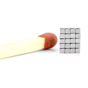 Magneetblok 3 mm (N35) Houdkracht 256 gram 3 Kubus magneetjes 3x3x3mm
