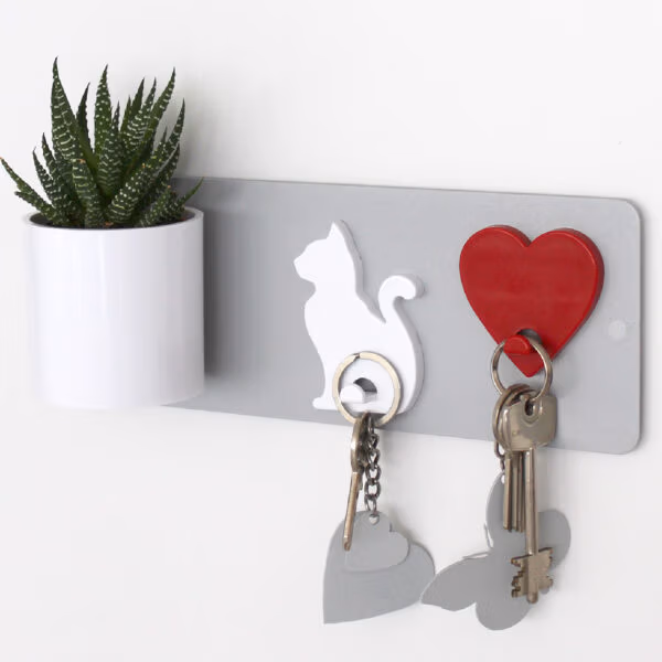 Magneetbord klein en in de kleur zilvergrijs