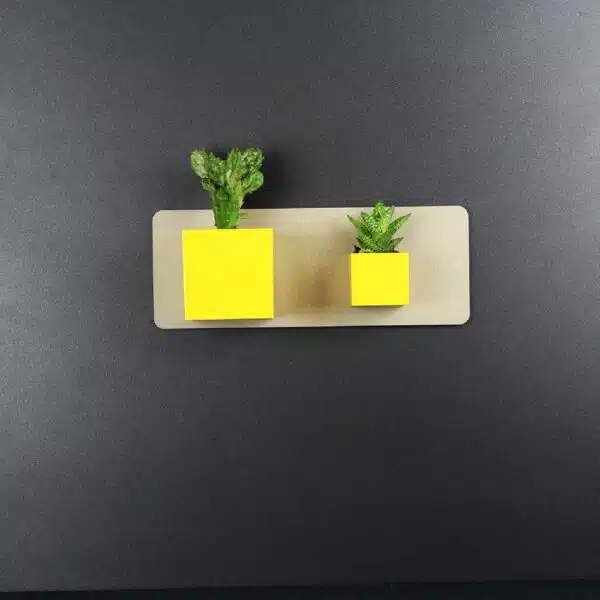 Magneetbord smal met magnetische plantenpotten