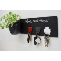 Magneetbord / Magnetisch krijtbord (14 x 50 cm) KalaMitica wit, beige en zwart 3 magneetbord zwart 14x50cm magnetisch krijtbord langwerpig e1733391645122