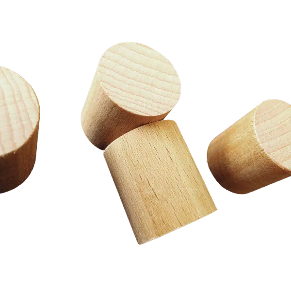 Houten magneet cilinder voor op de koelkast als koelkastmagneet of voor op je magneetbord