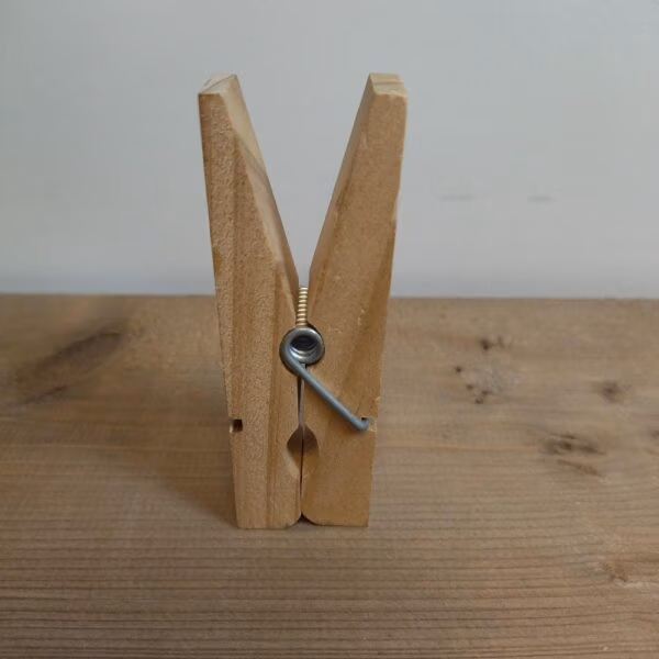 Magneet knijper blank hout 99x20mm