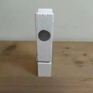 Magneet knijper blank en wit (99x20mm) 4 Magneet knijper wit groot