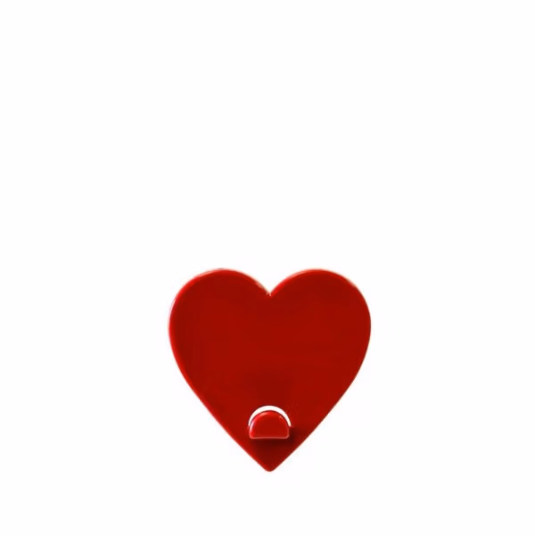 Magneethaak hart kalamitica rood