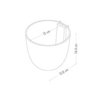 Magnetische planten pot 15 cm maatvoering e1733390776212