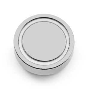 Potmagneet met schroefdraad 10 mm M3 (max trekkracht 2,5 kilo) 5 Onderzijde 10 mm potmagneet met schroefdraad