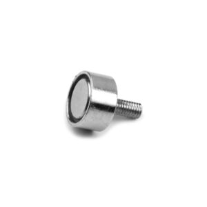 Potmagneet met schroefdraad 10 mm M3 (max trekkracht 2,5 kilo) 3 Zijkant potmagneet 10 mm met schroefdraad