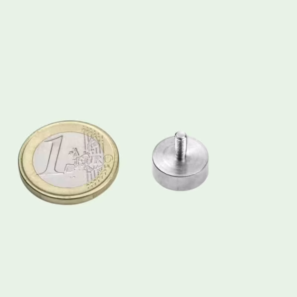 Potmagneet 13 mm met schroefdraad