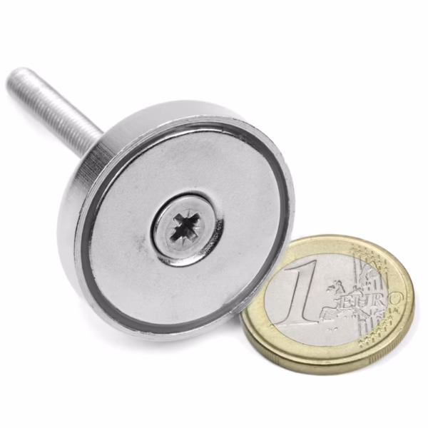 Potmagneet 32 mm met schroef