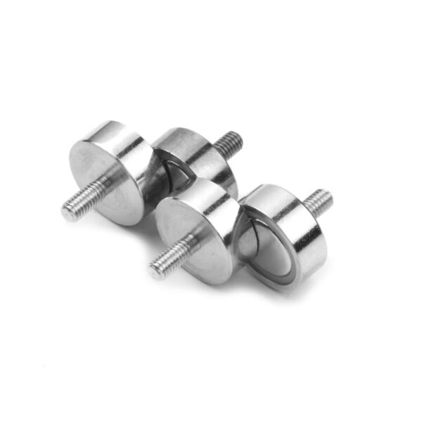 Potmagneten 13 mm met schroefdraad