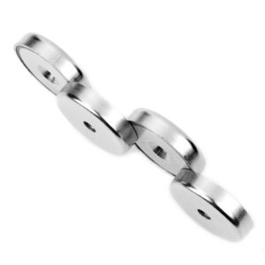 Potmagneet verzonken gat 32 mm (max trekkracht 30 kilo) 4 Potmagneten met schroefgat doorsnede 32 mm