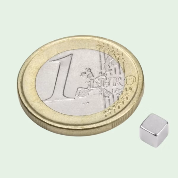 Vierkant magneetje 4 mm