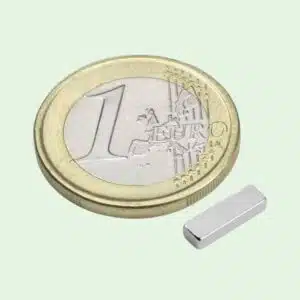 Blokmagneet 10 x 3 x 2 mm (N44H) Hittebestendig Houdkracht ca. 700 gr 2 Blokmagneet 10 x 3 x 2 mm