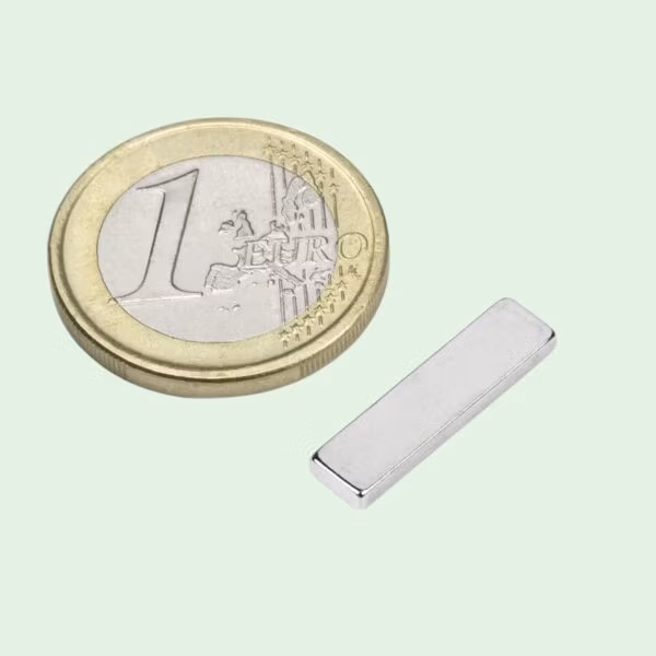 Blokmagneet 20 x 5 x 2 mm