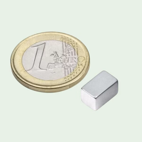 Blokmagneet verzinkt 10 x 6 x 6 mm
