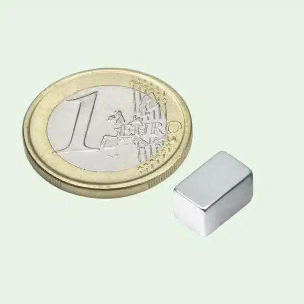 Blokmagneet verzinkt 10 x 6 x 6 mm