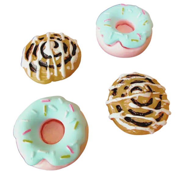 Koelkastmagneetjes 'Donuts and Bread' voor op de koelkast of magneetbord