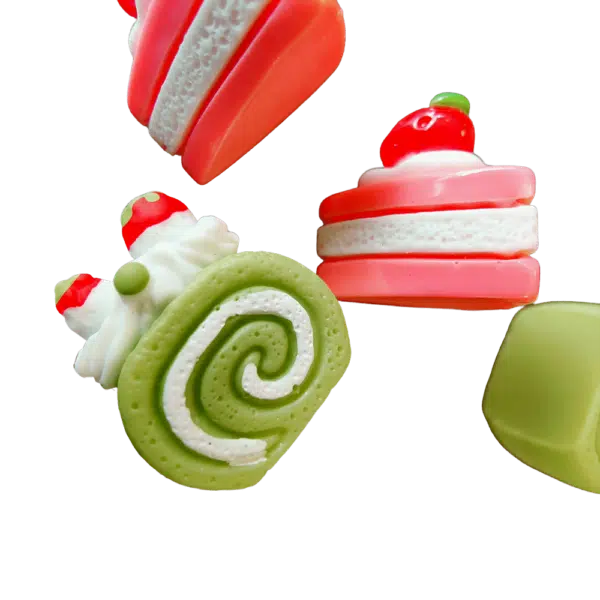 Koelkastmagneetjes in de vorm van gebakjes