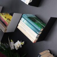 Magnetische plank (L-vorm) in wit of zwart 8 L vormige magnetische plank kookboeken