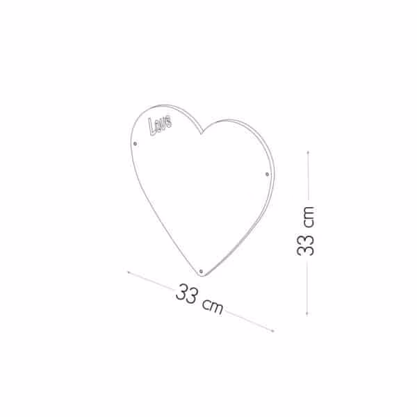 Magneetbord hart maatvoering