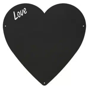 Magneetbord Hart / Magnetisch krijtbord (33 x 33 cm) zwart 3 Magneetbord magnetisch krijtbord hart 33x33 KalaMitica