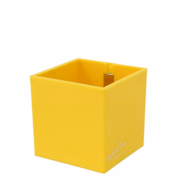 Magnetisch bakje geel 6 cm