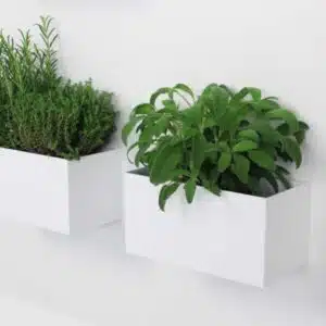Magnetische bak metaal 25 cm (wit en zwart) 2 Magnetisch metalen bakje wit en zwart met een houdkracht tot wel 5 kilo