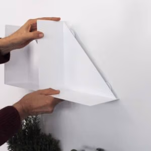 Magnetische plank (L-vorm) in wit of zwart 3 Magnetische plank met een draagvermogen tot wel 5 kilo
