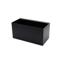 Magnetische bak metaal 25 cm (wit en zwart) 5 Metalen magnetisch bakje zwart van KalaMitica