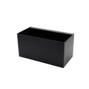 Magnetische bak metaal 25 cm (wit en zwart) 5 Metalen magnetisch bakje zwart van KalaMitica
