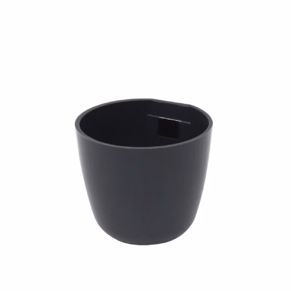 magnetisch bakje 6 cm als magnetische plantenpot in warm gunmetal