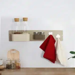 Magnetisch bakje langwerpig 22cm van KalaMitica - meerdere kleuren 8 magnetisch bakje met beige smal magneetbord