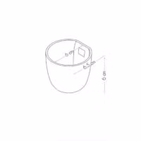 magnetisch bakje rond maatvoering 6 cm
