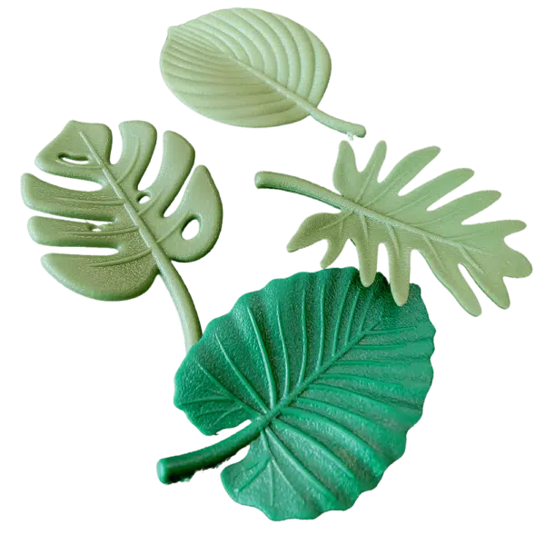 Koelkastmagneten Green Leaf zijn groene kamerplanten bladeren als koelkastmagneetje
