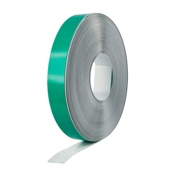 Magneetstrip zelklevend (metaalband) 35mm breed 1 Zelfklevend metaalstrip voor magneten is in de webshop per meter te koop.