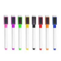 Kleine whiteboard stiften 8 kleuren 3 Acht kleine whiteboardstiften met heldere kleuren inkt
