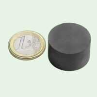 Schijfmagneet Ferriet 25 x 5 mm (Trekkracht ca. 800 gram) 2 Ferriet magneten 25 x 5 mm