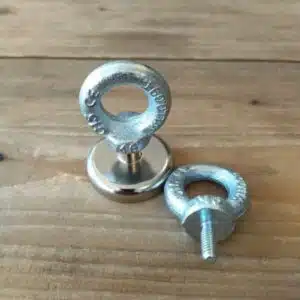 Oog voor potmagneet M6 2 Oog voor potmagneet M6 schroefdraad